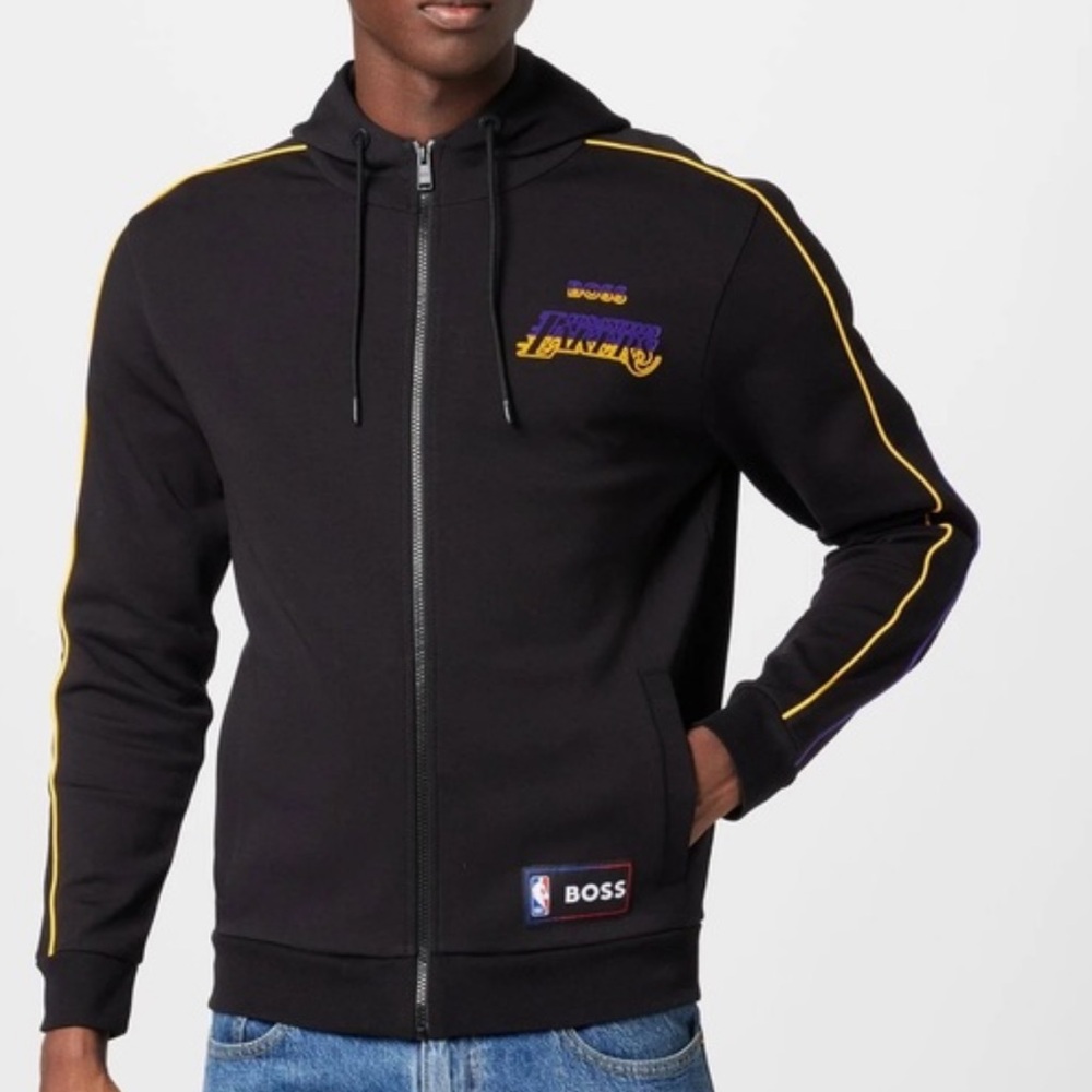 NBA x Hugo Boss Black Los Angeles Zip Up Hoodie